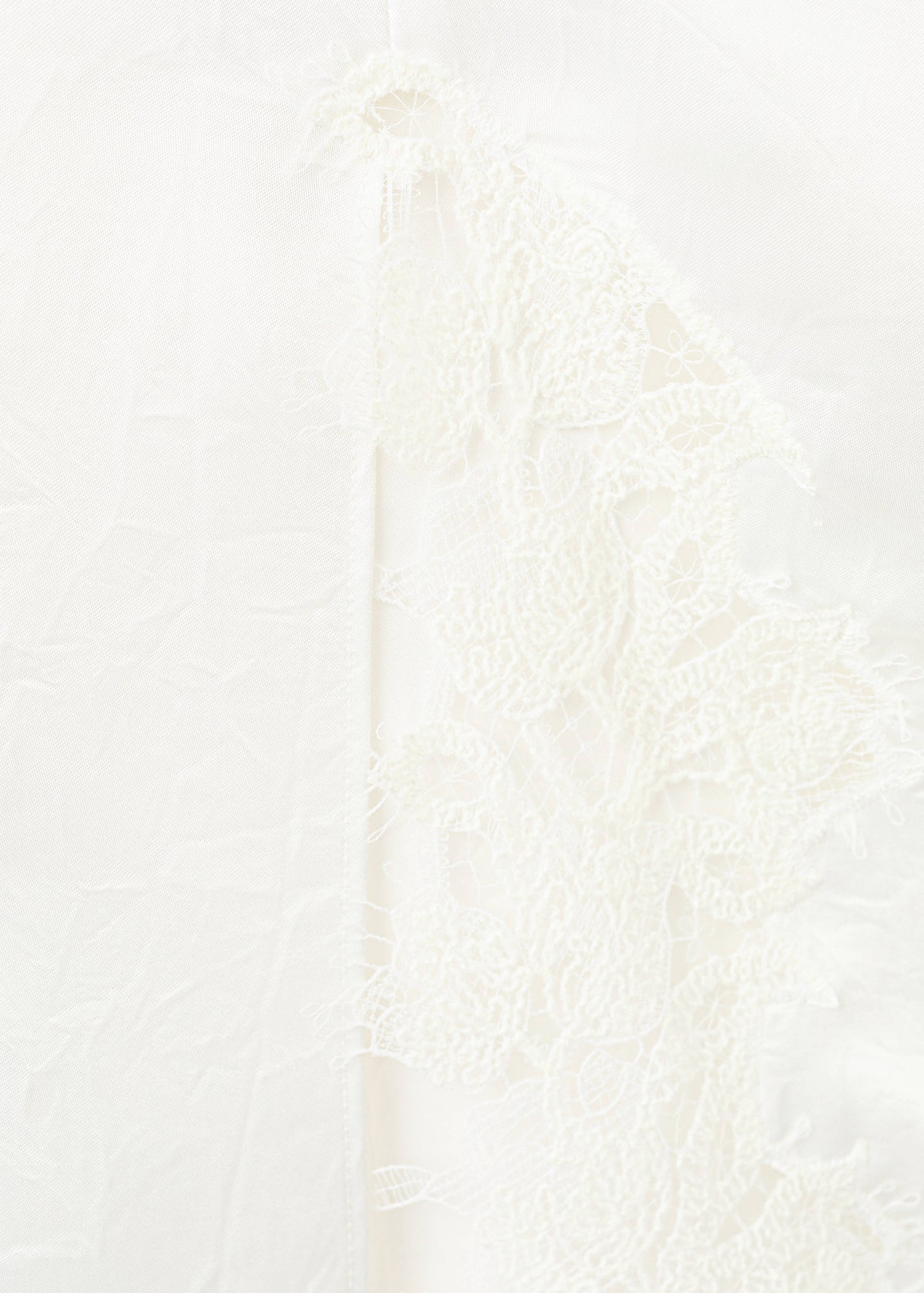 Satin lace skirt