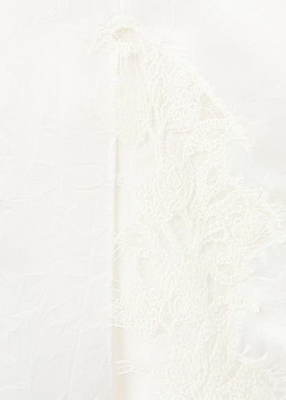 Satin lace skirt