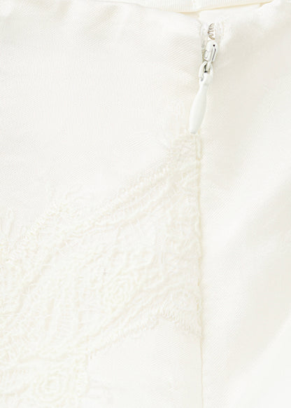 Satin lace skirt