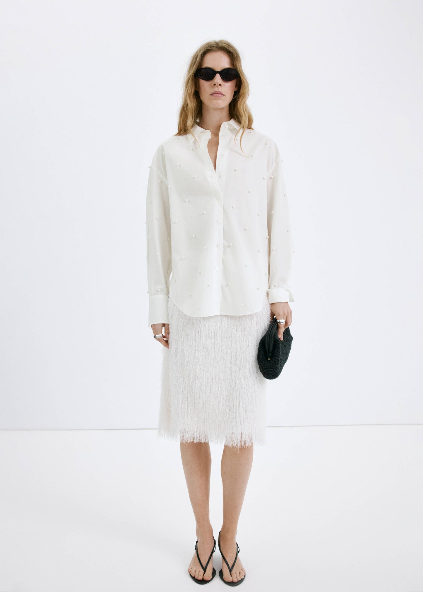 Lyocell pearl blouse