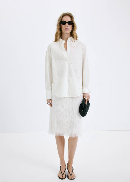 Lyocell pearl blouse