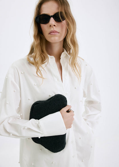 Lyocell pearl blouse