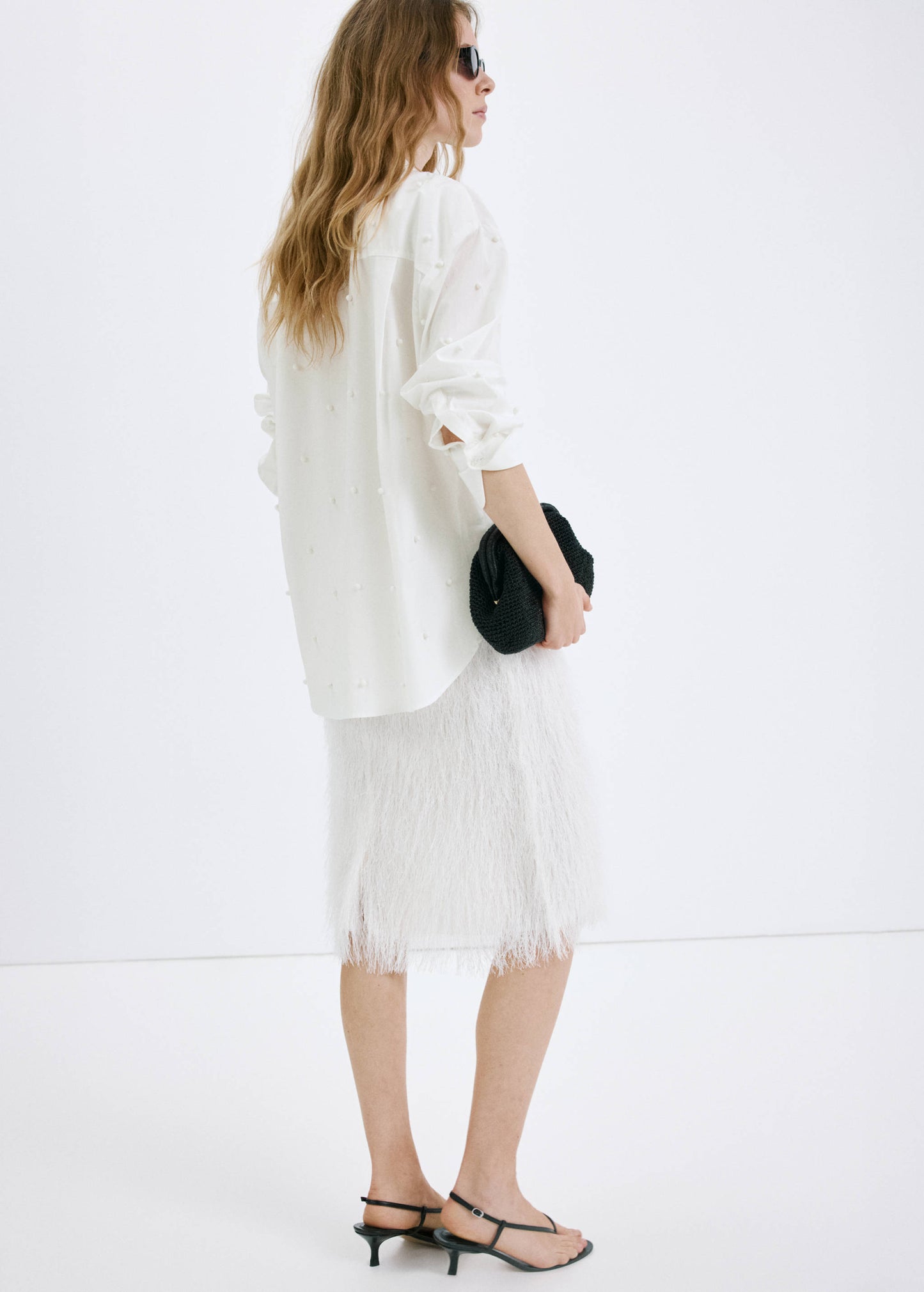 Lyocell pearl blouse