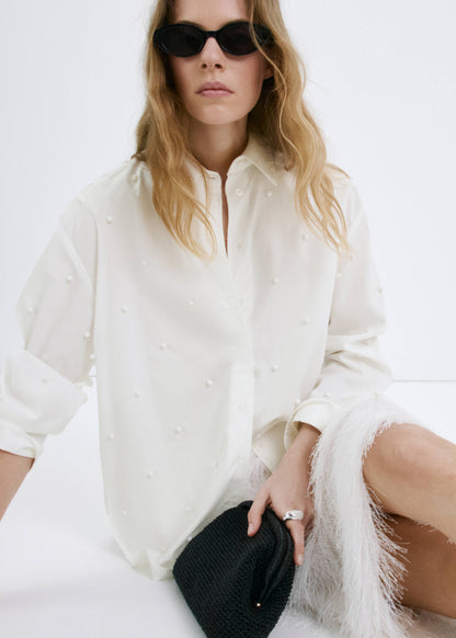 Lyocell pearl blouse