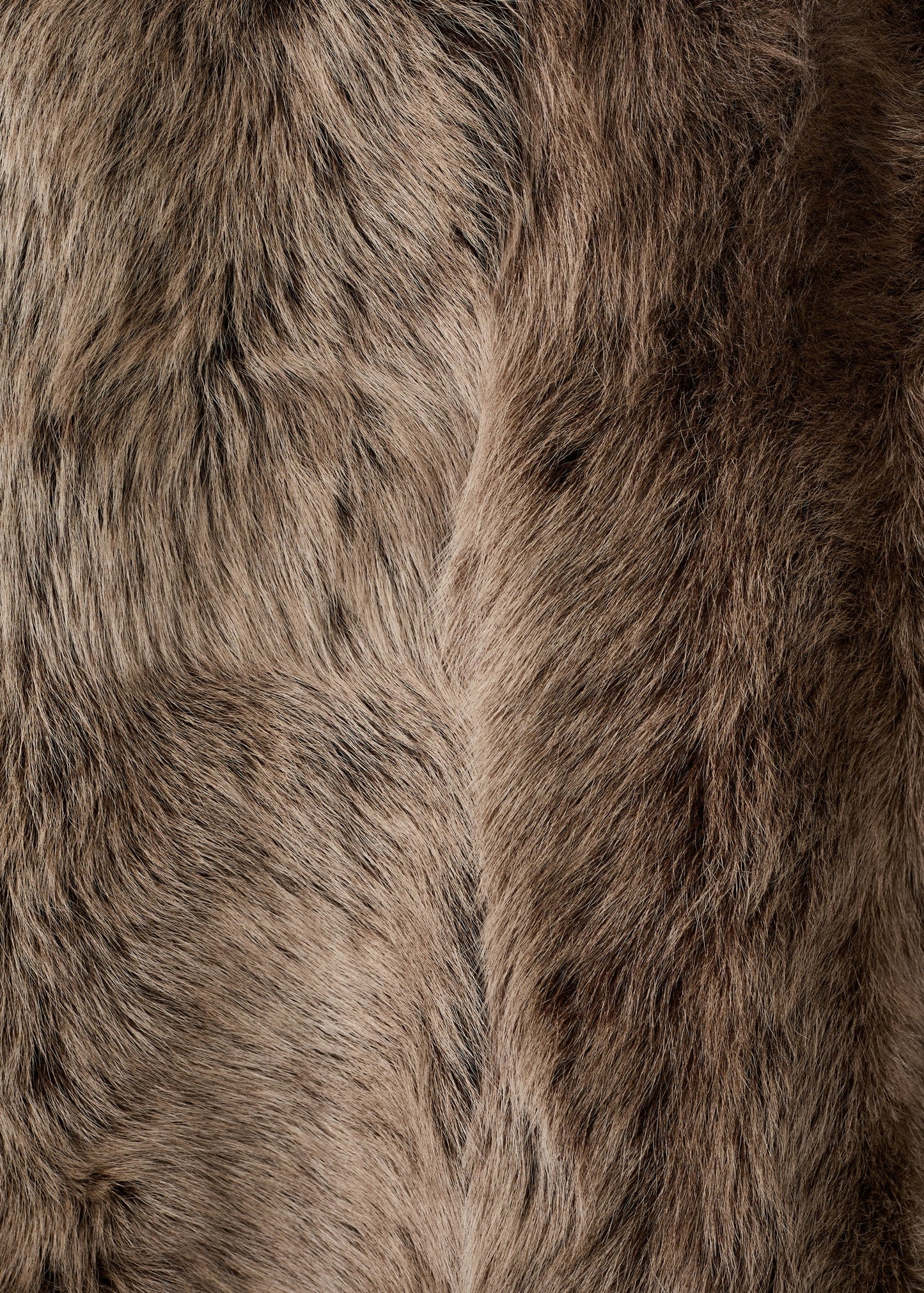 Reversible fur coat