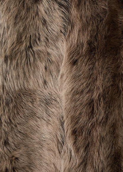 Reversible fur coat