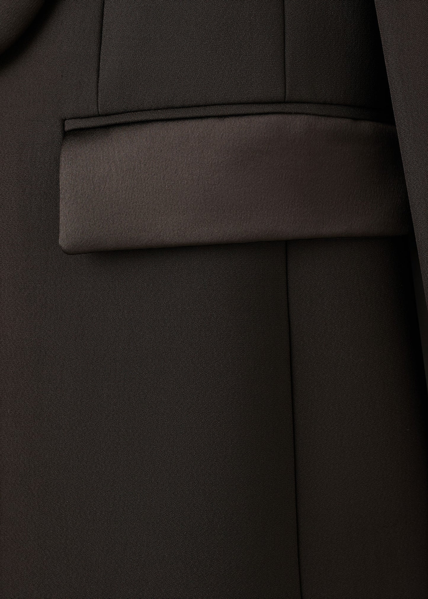 Satin jacket with lapels