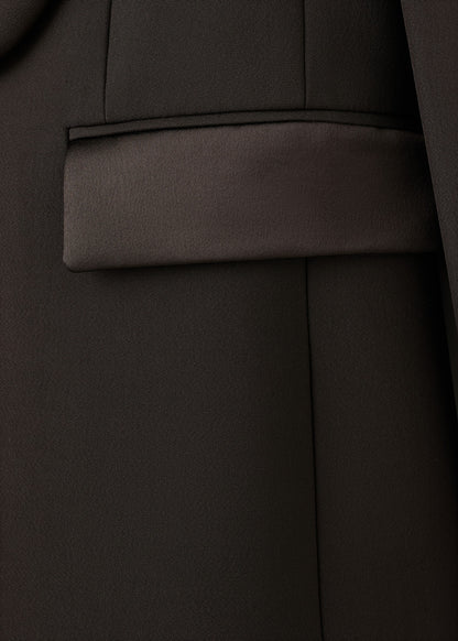 Satin jacket with lapels