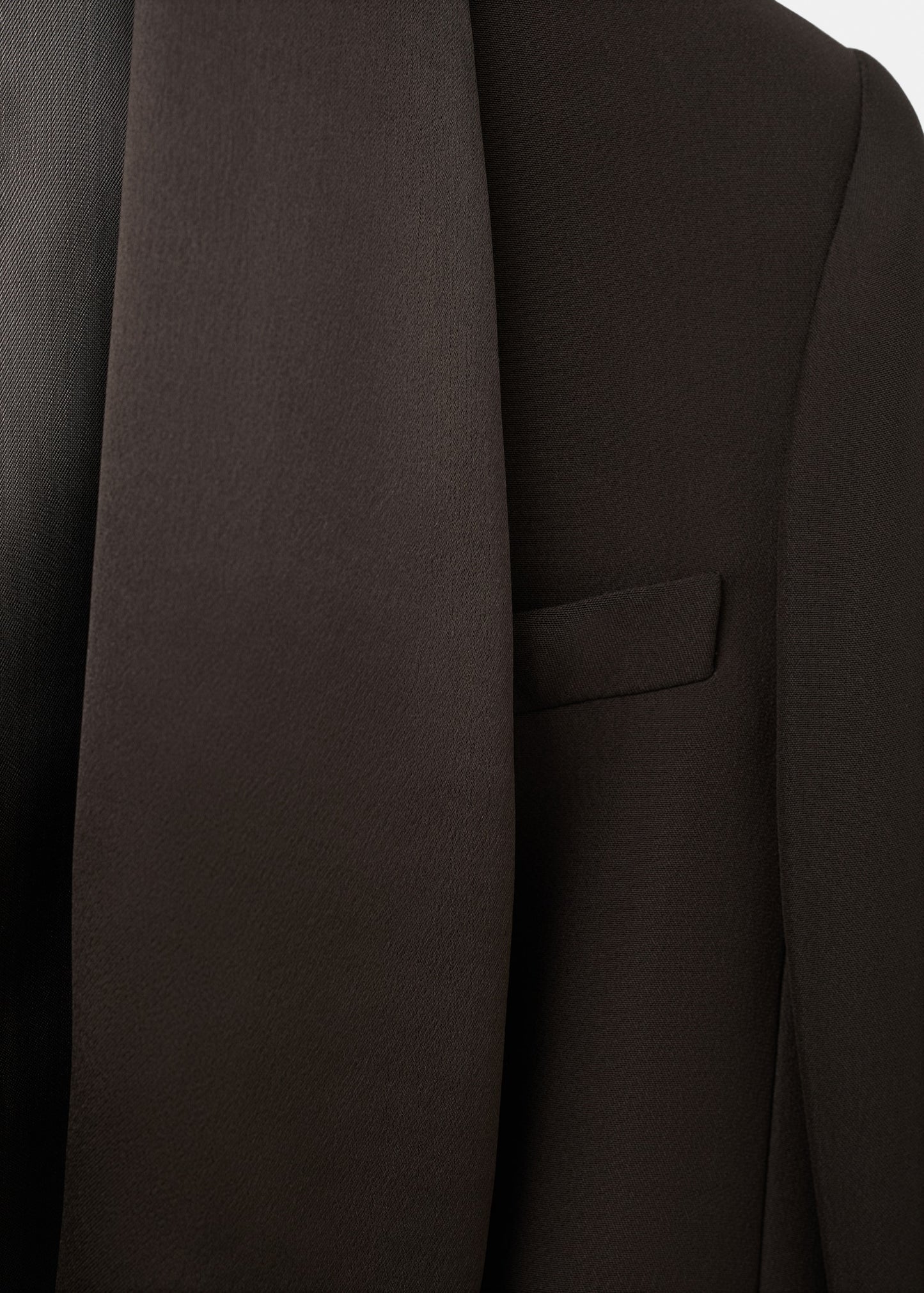 Satin jacket with lapels