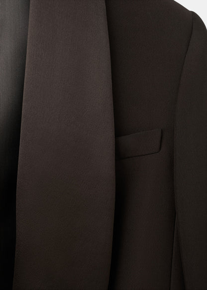 Satin jacket with lapels