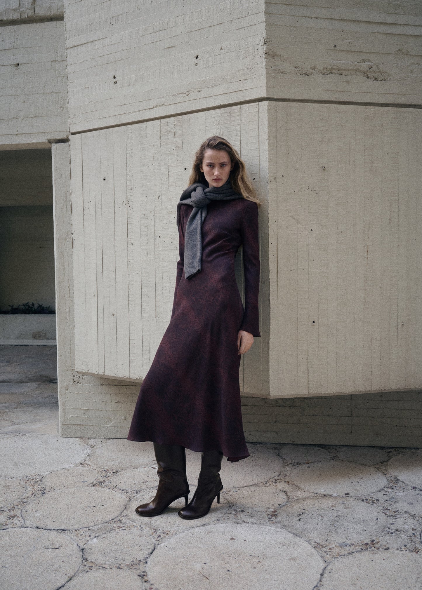 A-line animal-print dress