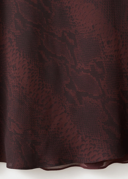 A-line animal-print dress