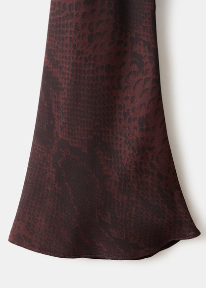 A-line animal-print dress