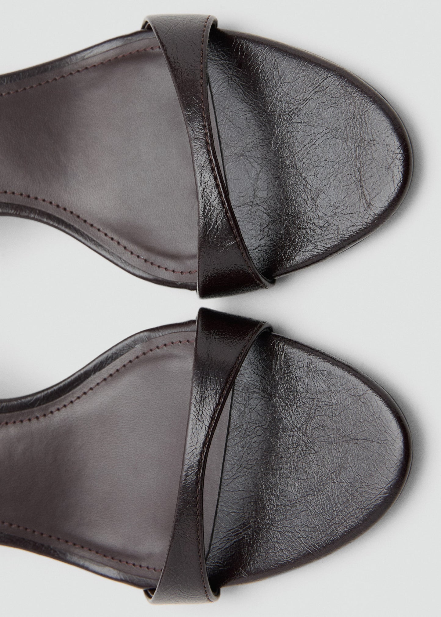 Kitten-heel sandals with strap