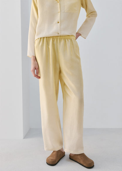 Ombre silk trousers