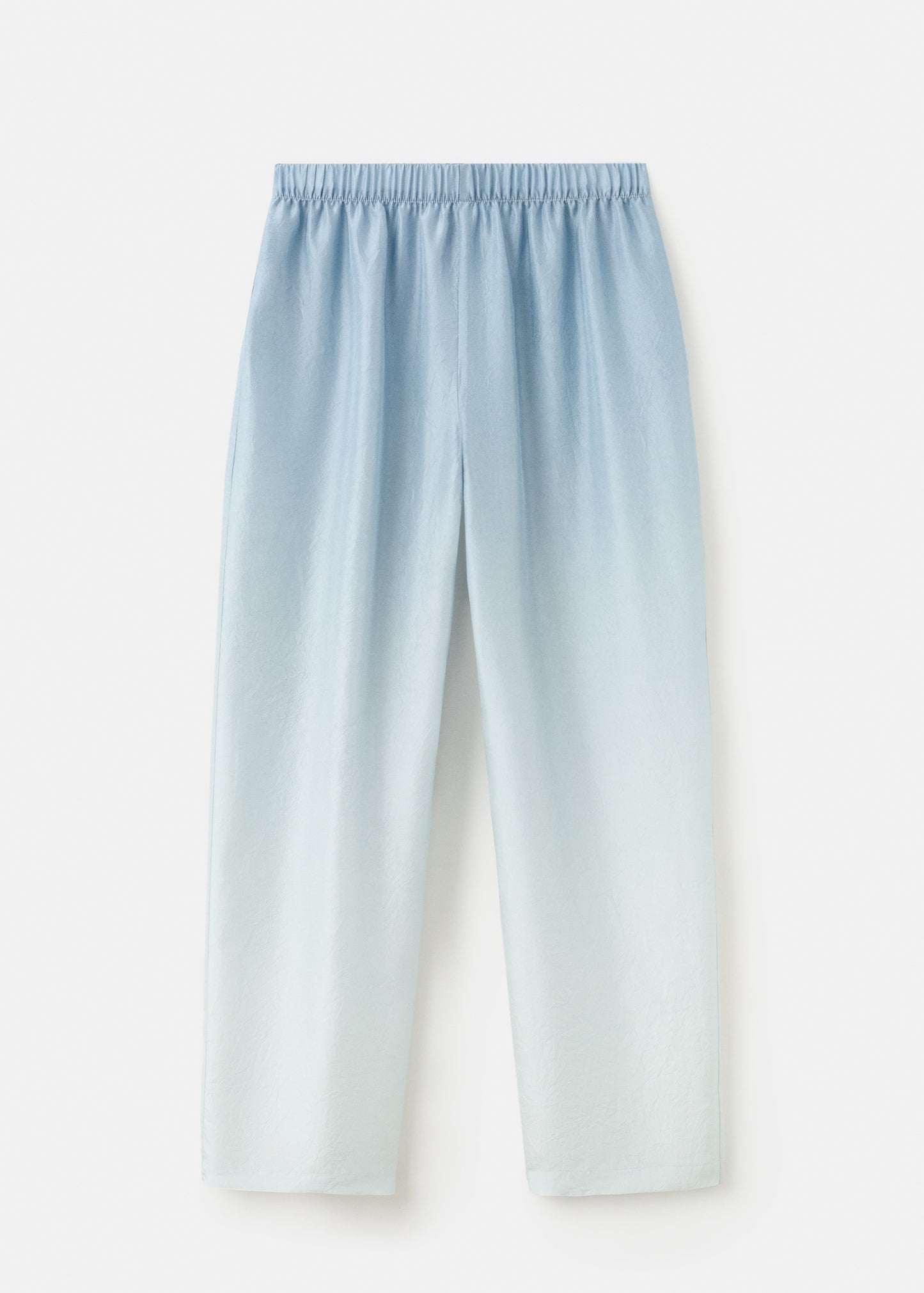 Ombre silk trousers