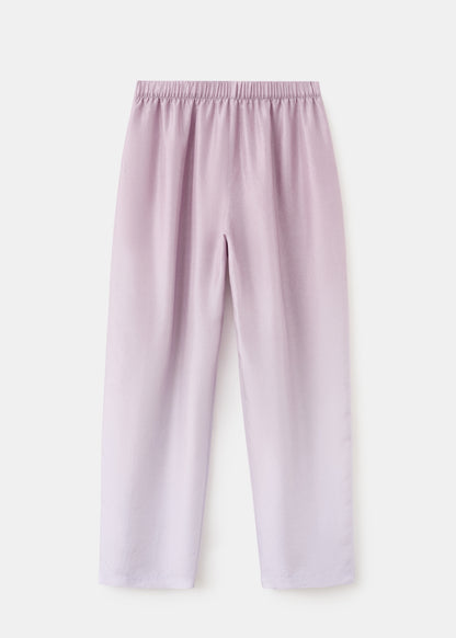 Ombre silk trousers