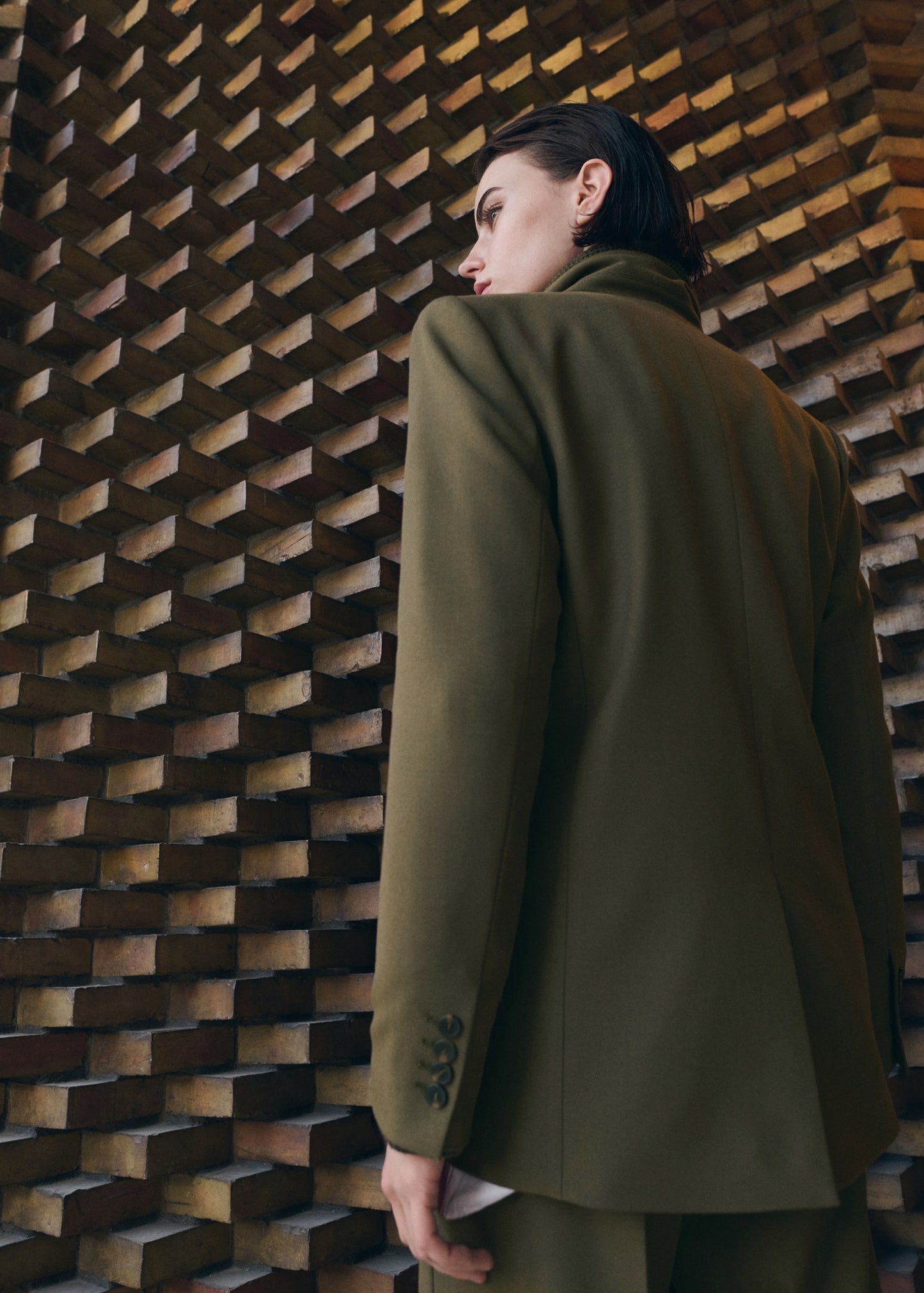 Double-breasted suit jacket
