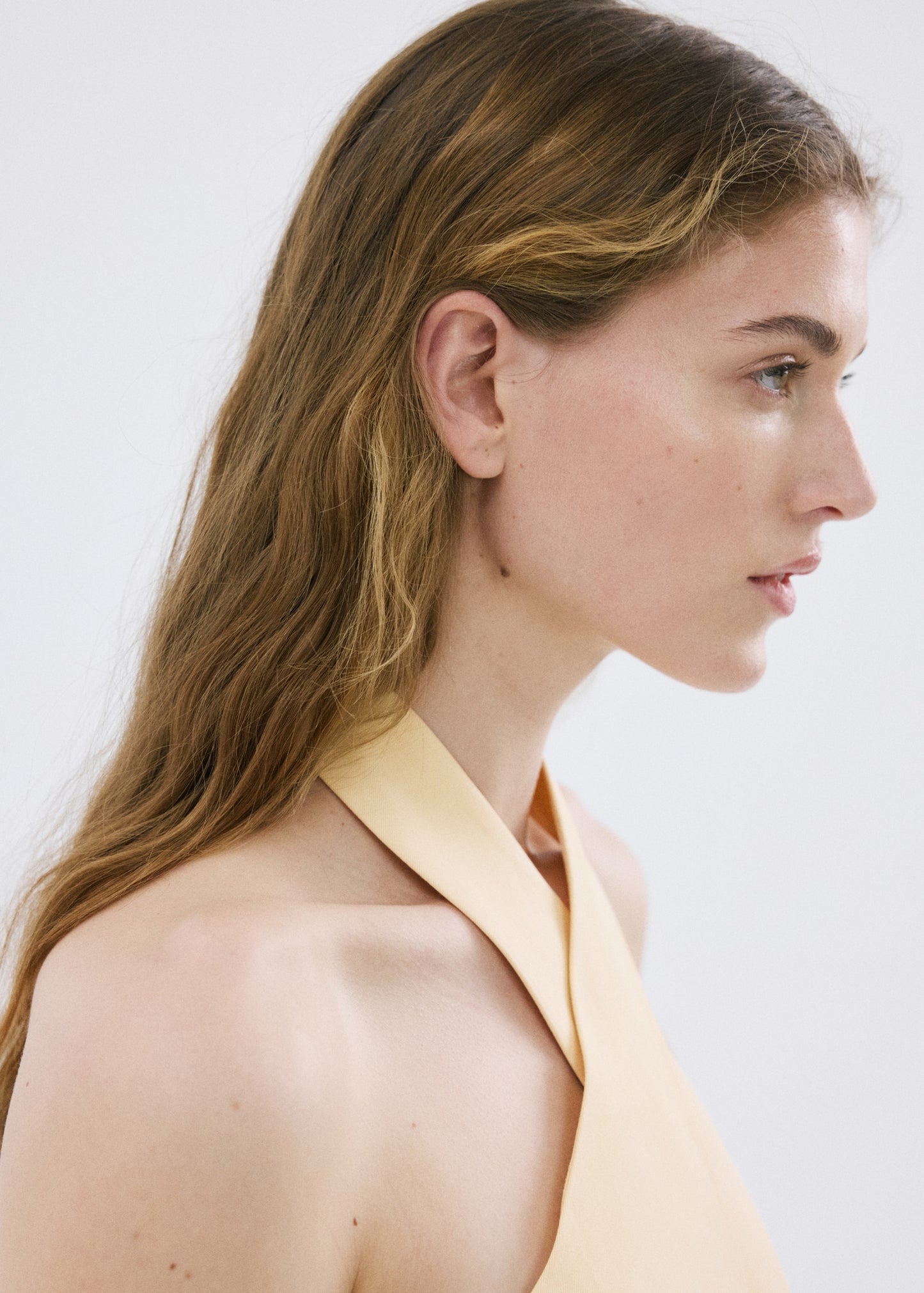 Linen buttoned top