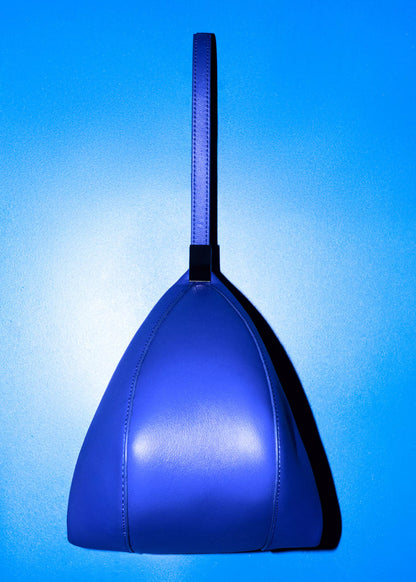 Leather drawstring bag