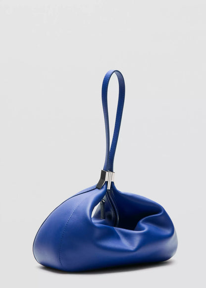 Leather drawstring bag