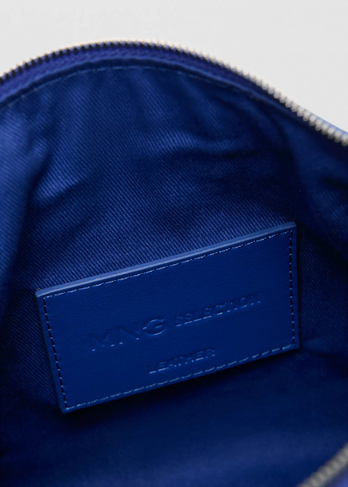 Leather drawstring bag