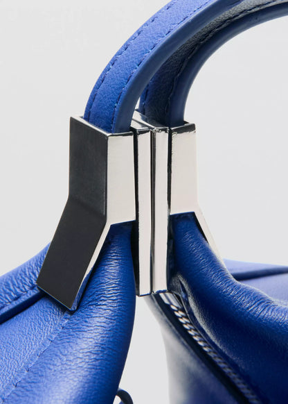 Leather drawstring bag