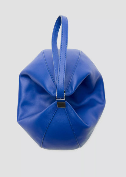 Leather drawstring bag