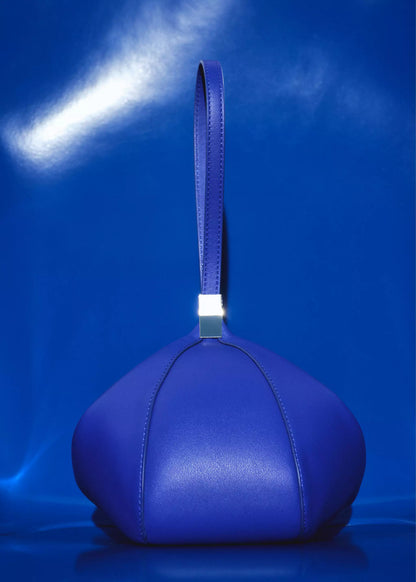 Leather drawstring bag