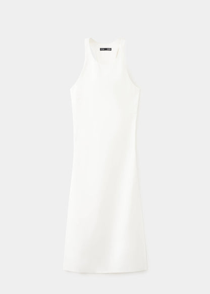 Long blouse with open back