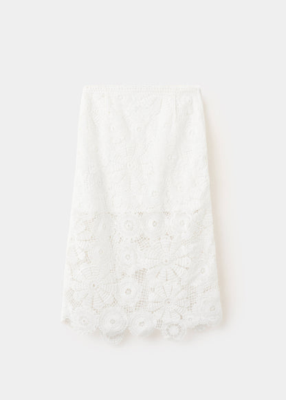 Crochet midi skirt