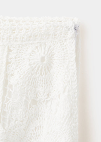 Crochet midi skirt