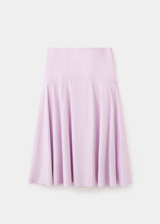 A-line skirt with stitching detail