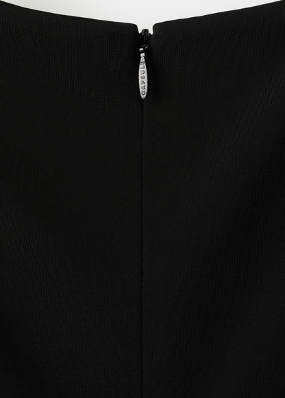 Asymmetrical open-back dress