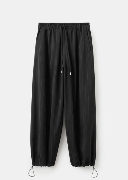 Pinstripe balloon trousers