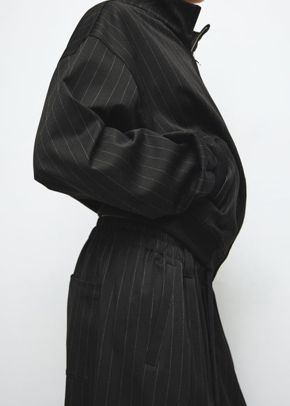 Pinstripe balloon trousers