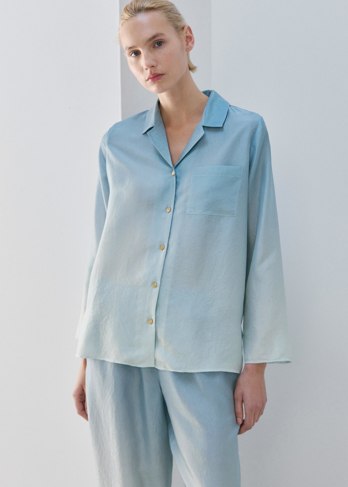 Ombre silk shirt