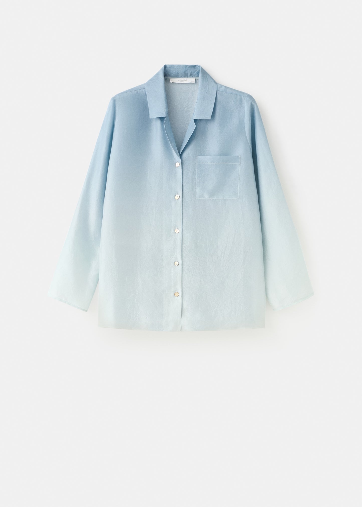 Ombre silk shirt