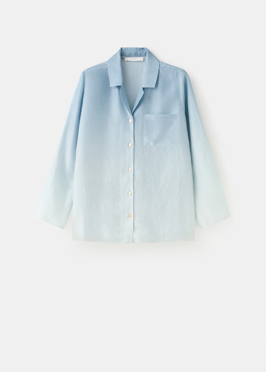 Ombre silk shirt