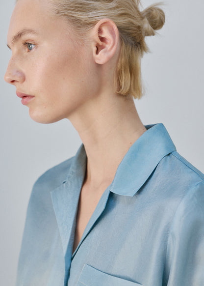 Ombre silk shirt