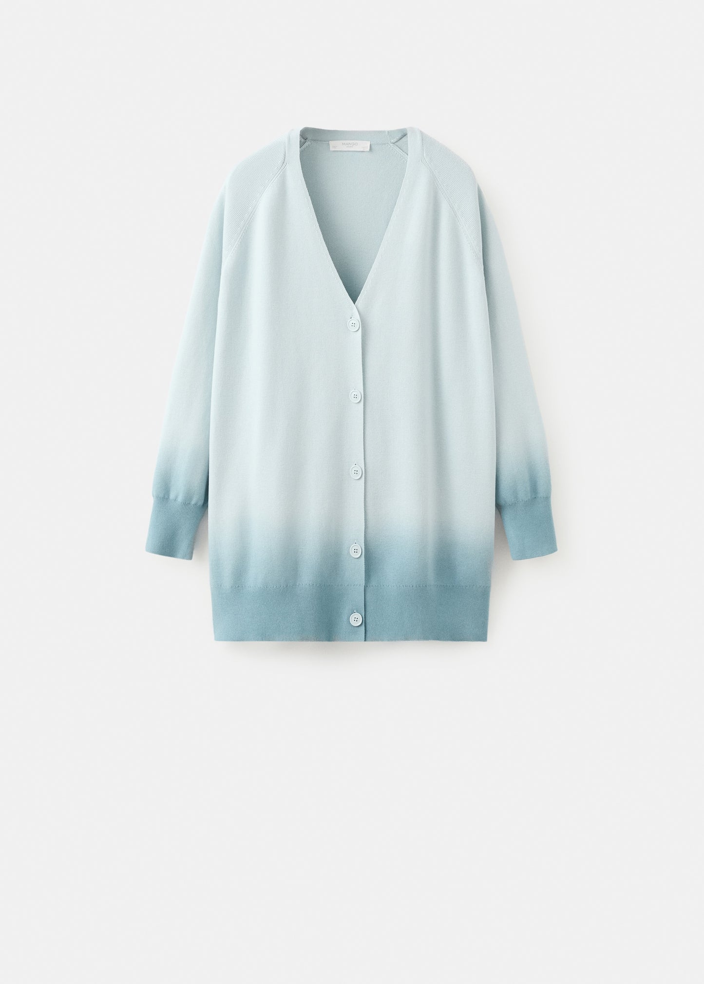 100% cotton gradient cardigan