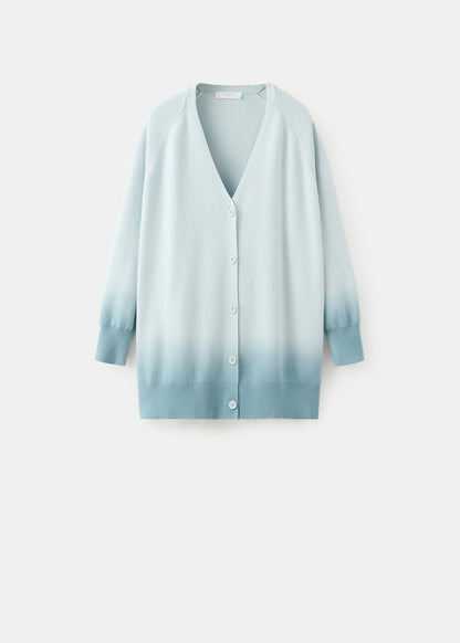 100% cotton gradient cardigan