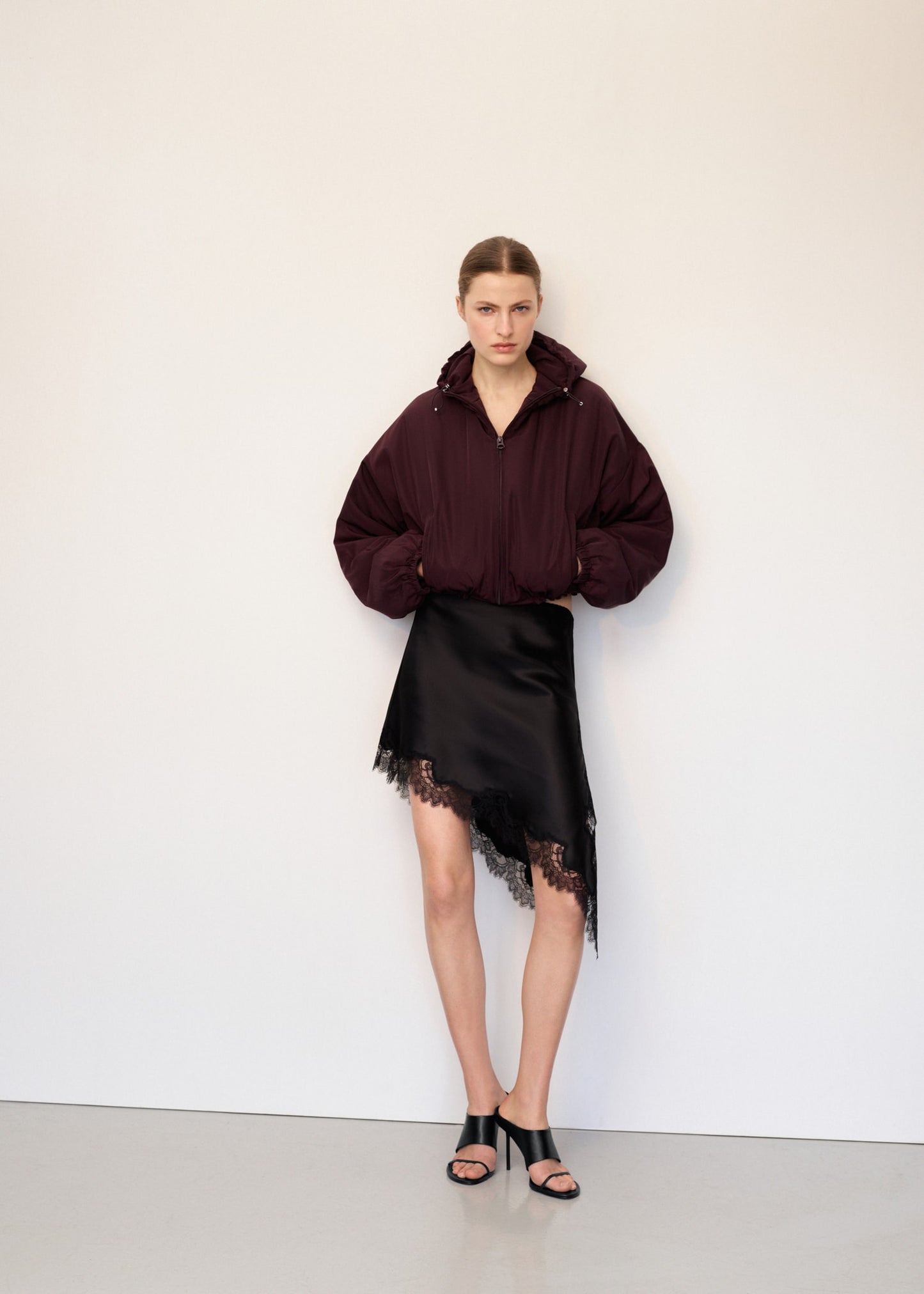 Oversized hooded jacket