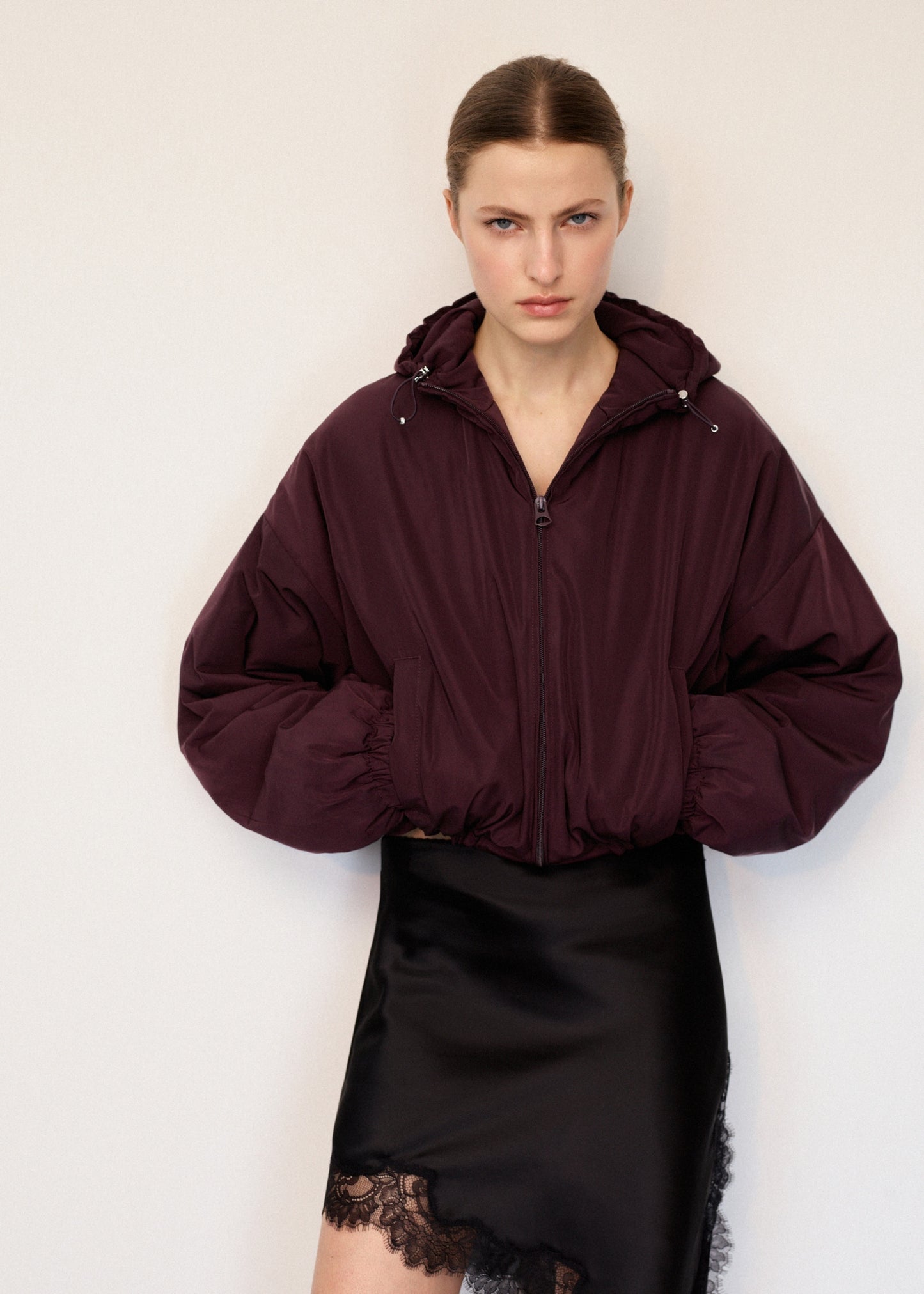 Oversized hooded jacket