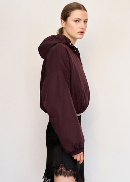 Oversized hooded jacket