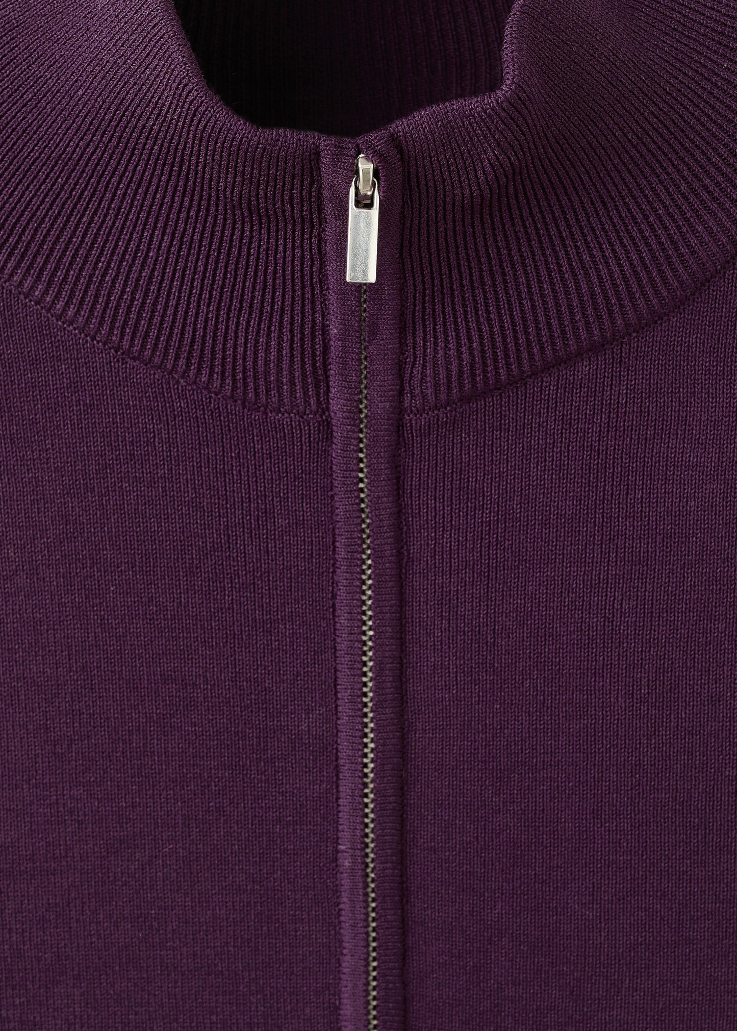 Contrast stripe zip cardigan