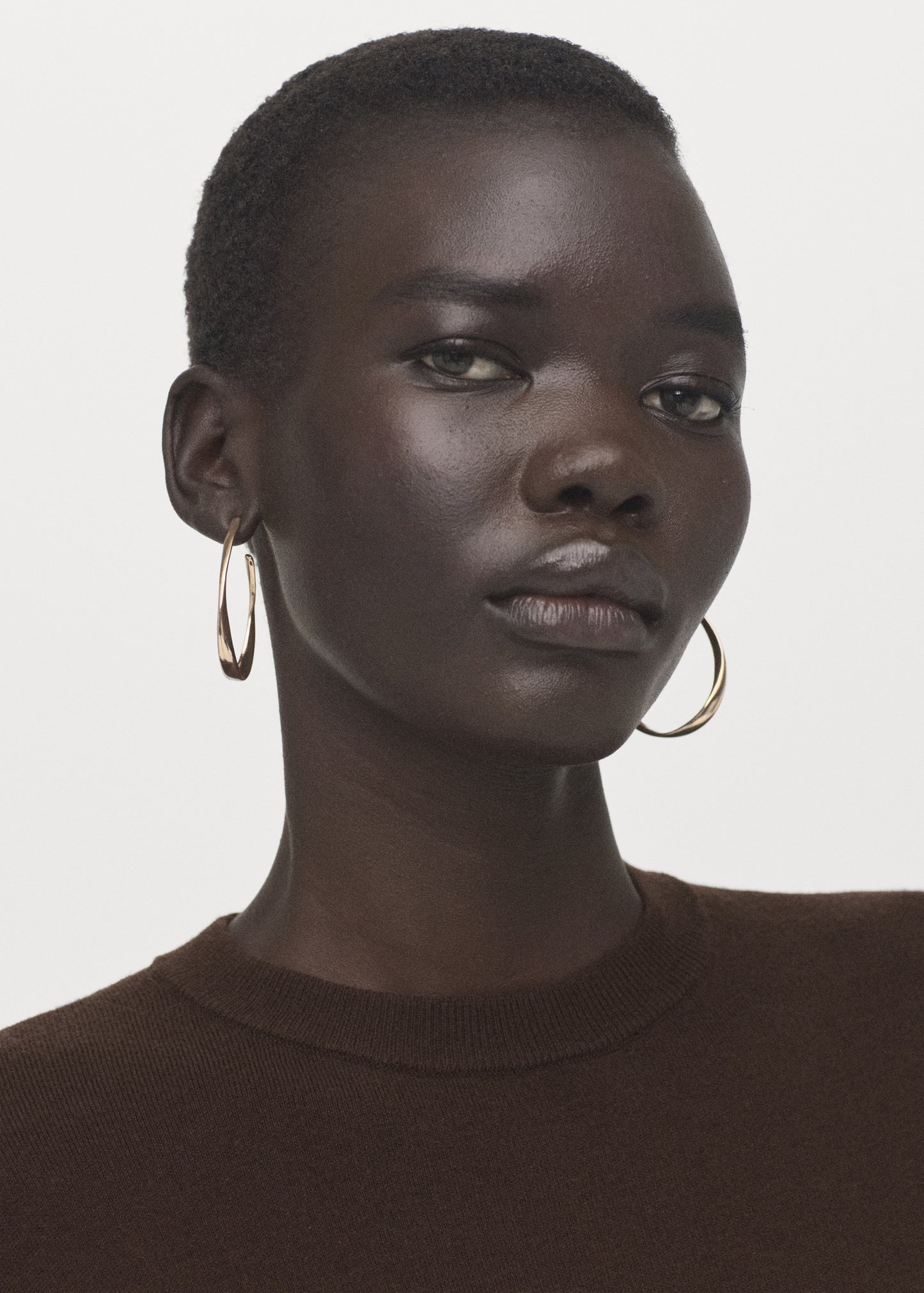 Combined lace sweater