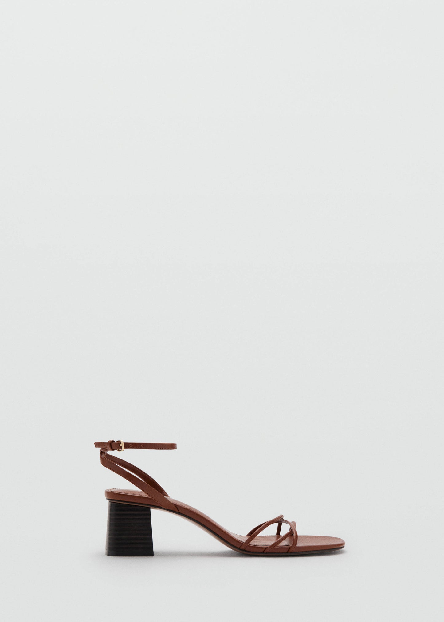 Heeled sandals with straps