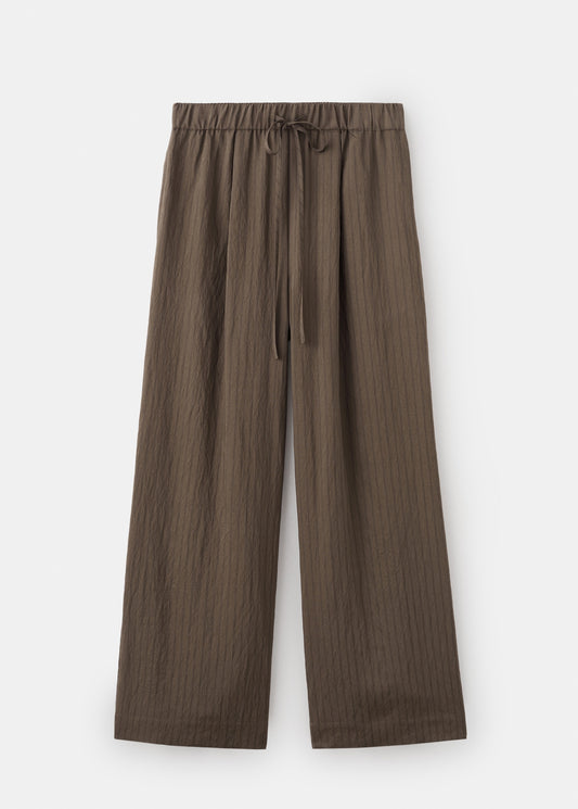 Straight striped trousers