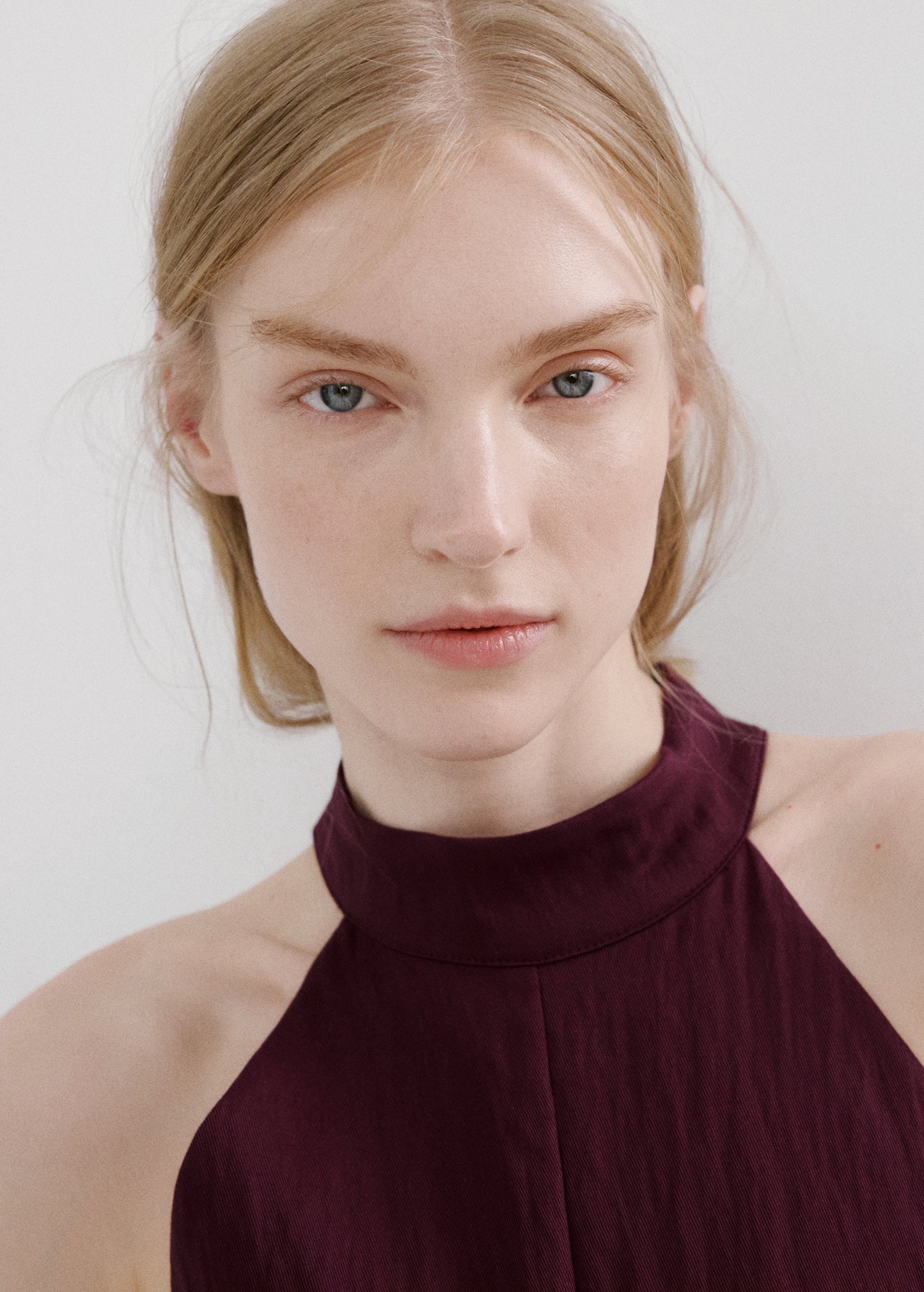 Lyocell halter neck jumpsuit